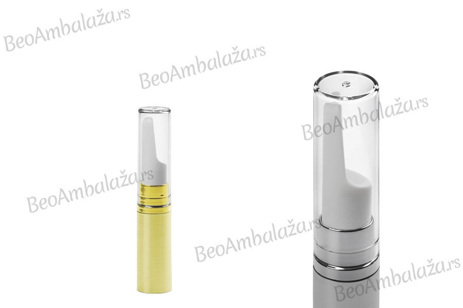 Airless bočica 5mL za serum u zlatnoj ili srebrnoj boji - 12 kom